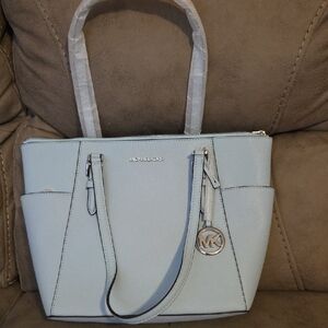 Michael Kors Light Blue Tote Bag NWT